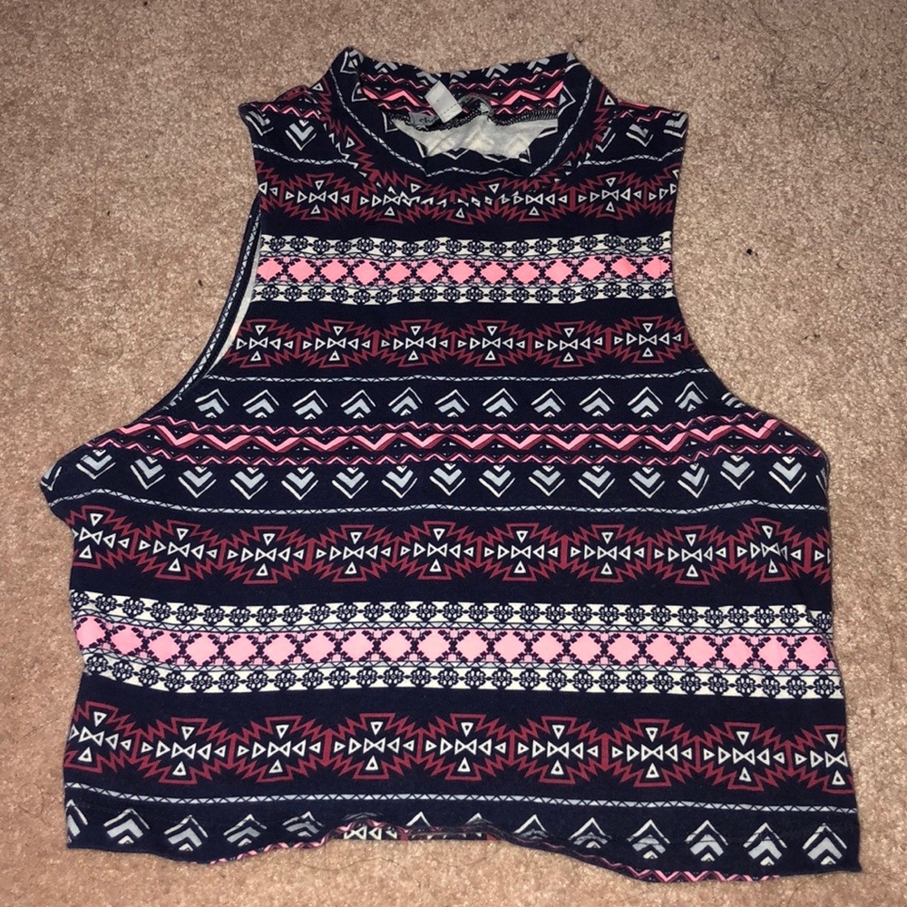 Charlotte Russe printed crop top